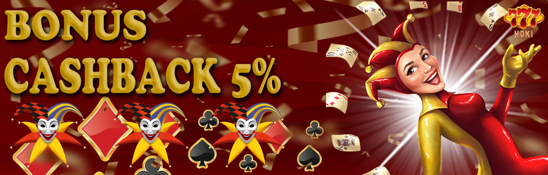 BONUS CASHBACK 5%